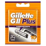 Gillette GII Plus Refill Razor Blade Cartridges - Pack of 10
