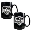 Houston Dynamo Soccer 2pc Black Ceramic Mug Set - Primary Team Logo MAJOR-LEAGUE-SOCCER Soccer