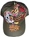 Men's Ed Hardy Hat Cap Skull and Eagle New York Dark Green