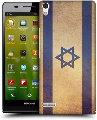Head Case Designs Israel Israeli Vintage Flags Protective Snap-on Hard Back Case Cover for Huawei Ascend P6
