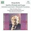 Walton: Spitfire Prelude & Fugue, Sinfonia Concertante, Hindemith Variations