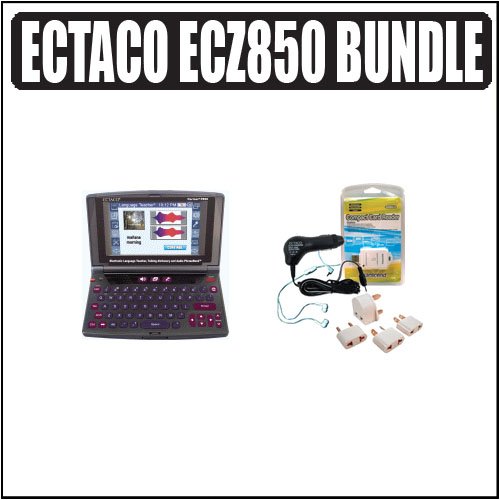 Ectaco Partner ECZ850 English-Czech Talking Electronic Dictionary Plus Accessory Bundle