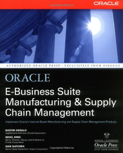 Oracle E-Business Suite Manufacturing & Supply Chain Management