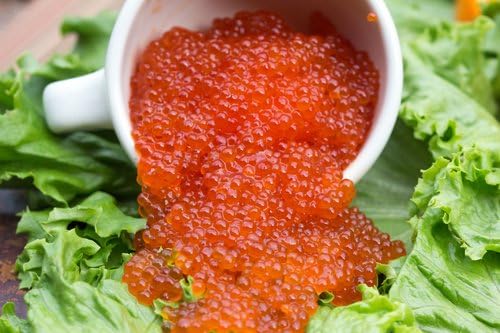 2oz Blood Orange Infused Rainbow Trout Caviar, Cold Pressed Sicilian Blood Orange Oil Compliments Our Award Winning Caviar for a Vibrant Taste Combination. The Aroma of This Caviar Awakens the Senses with a Bright and Fruity Scent. The Flavor Finishes with a Warm Citrus Note.