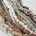 Over 1 Pound Mixed Gemstone Small to Medium Chip Beads Randum Mix 10 Strands 30 Inch or Longer