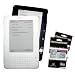 Clear + Black Color (2 Packs) Amazon Kindle 2 E-Book Reader Silicone Rubber Skin Case + 2 Packs Kindle2 Anti Scratch LCD Screen Protectors