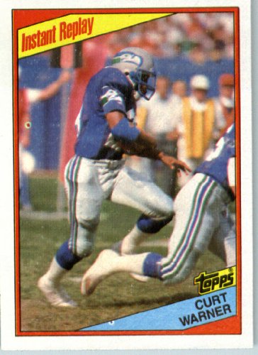 1984 Topps # 199 Curt Warner Seattle Seahawks Football Card - Shipped In Protective Screwdown Display Case!
