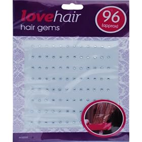Sparkling Hair gems! (pack of 96)