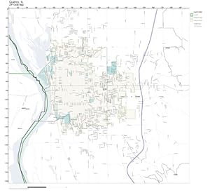 Amazon.com - ZIP Code Wall Map of Quincy, IL ZIP Code Map Laminated
