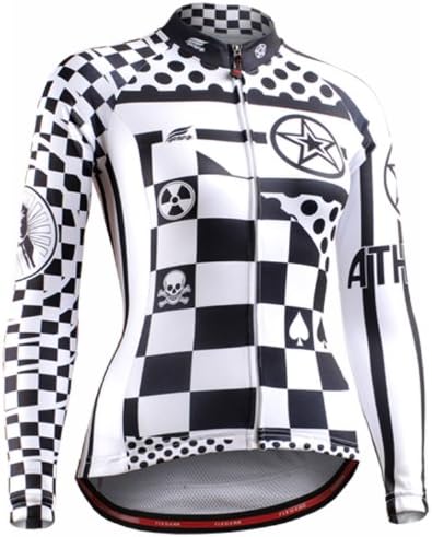 Fixgear Women cycle wear Long sleeve cycling bike jersey clothes Top XL