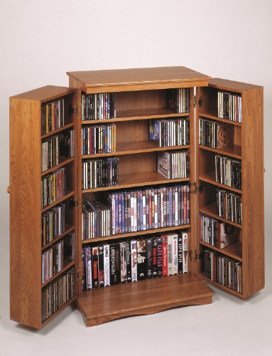 Classic Mission Style Multimedia Cabinet Oak On Sale