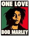 Bob MARLEY ONE LOVE LOGO Sticker 4" X 5"