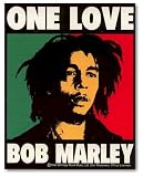 Bob MARLEY ONE LOVE LOGO Sticker 4 X 5