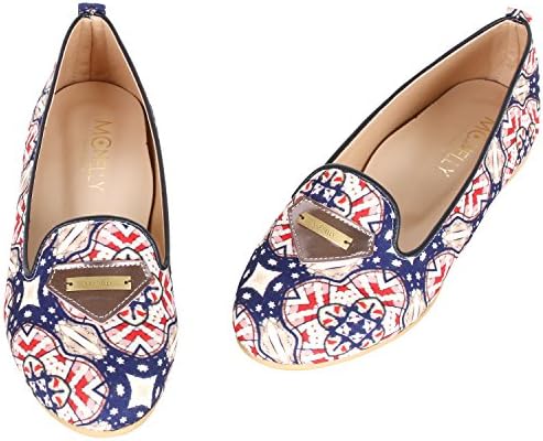McNelly's America-Inspired Slip On Loafer Flat Shoes With Non-Slip Rubber Sole(shoes-011-1-240)