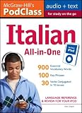 McGraw-Hill's PodClass Italian All-in-One Study Guide (MP3 Disk): Language Reference and Review for Your iPod