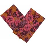 Copper & Salmon Floral Napkin Set