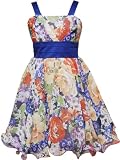 Rare Editions Girls 7-16 Garden Floral Print Dress