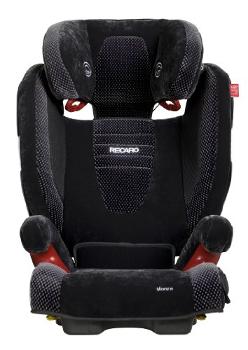 RECARO 6143.21109.66 - Monza Seatfix -  Autokindersitz Gruppe II - III (15 - 36 kg), von ca. 3 bis 12 Jahren, Farbe Microfibre Black/Aquavit