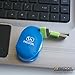 Recoil AUTOMATIC Cord Winder for Headphones, USB Cables and Phone, Tablet and Reader Chargers. No More Tangled Cords! The Original Retractable Cord Organizer. Blue, Size Medium