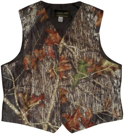 Formal Camo Vest Mens Mossy Oak or Realtree Tux Vest as seen on Duck Dynasty (Mossy Oak Break Up Vest, M Mens Chest 40-42)