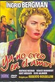 INGRID BERGMAN : YA NO CREO EN EL AMOR[DVD Non-USA Format, Pal Region 2 import]