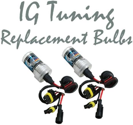 IG Tuning Xenon HID Lights H1 8000K 8K Replacement Light Bulbs, Car Conversion Kit Headlight Lamp(1 Pair, Blue Color)