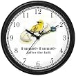 Humpty Dumpty (Chick & Egg) No.2 - from Mother Goose by Artist: Sylvia Long Wall Clock by WatchBuddy Timepieces (White Frame)