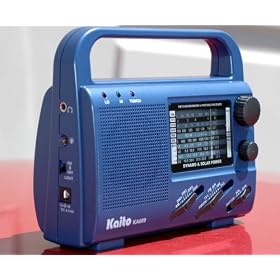 Kaito 4-Way Powered Emergency Radio with Shortwave Antenna T1, Color Blue by KA009