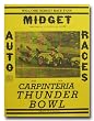 1947 Carpinteria Thunderbowl Midget Racing Program Poster Print