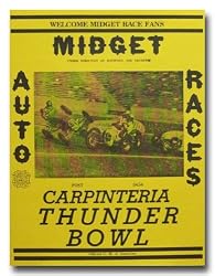 1947 Carpinteria Thunderbowl Midget Racing Program Poster Print
