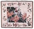 Hummingbird Pink Garden Floral Tapestry Throw 50" x 60"