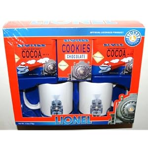 Lionel Mug Set with Cocoa Mix and Cookies