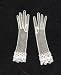 Miniature Pair of Sheer White Ladies Gloves