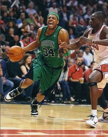 Paul Pierce Autographed/Hand Signed Boston Celtics 8x10 Photo ~ 2008 Champs