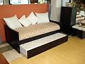 Solid Pine American Day Bed With Pop Up Trundle Black