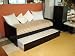 Solid Pine American Day Bed With Pop Up Trundle Black