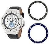 Stuhrling Original Men's 160F.332U52 Apocalypse Trifecta Interchangeable Bezel Silver Dial Watch Stuhrling Original Men's 160F.332U52 Apocalypse Trifecta Interchangeable Bezel Silver Dial Watch