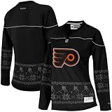 NHL Women's Philadelphia Flyers Fair Isle Fashion Jersey (Black, X-Large)