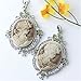 JOVIVI® Vintage Crystal Silver Plated Cameo Beauty Bead Pendant