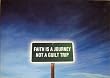 FAITH IS A JOURNEY NOT A GUILT TRIP POSTCARD Religious - 4x6
