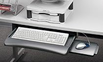 Tastaturschublade, Mausablage, verstellbar, Fellowes 93804