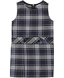 Little Girls' Scoop Neck Jumper with Kick Pleats - *plaid #57*, allow 3-6 weeks extra, 6x