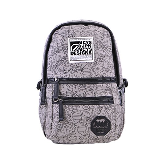 2014 Latest Unisex Cavans School Backpack Laptop Bag Leilsure Backpack Shoulder Backpack (gray)