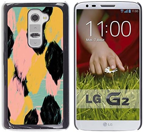 TopCaseStore / Snap On Hard Back Shell Rubber Case Protection Skin Cover - Watercolor Animal Pattern Spots - LG G2 D800 D802 D802TA D803 VS980 LS980