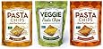 Vintage Italia Authentic Italian Baked Fresh Pasta Chips 3 Flavor Variety Bundle: (1) Authentic Italian Spicy Tomato Herb Baked Pasta Chips, (1) Authenic Italian Alfredo Baked Pasta Chips, and (1) Authentic Italian Spinach Broccoli Kale & Sea Salt Baked Pasta Chips, 5 Oz. Ea. (3 Bags Total)