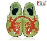 Krabbelschuhe / Lauflernschuhe / Softlederschuhe / Babyschuhe von Filii mit Gecko