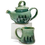Oregon Cascade Handcrafted Forest Trees Tea Set