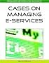 Cases on Managing E-Services (Premier Reference Source)