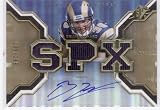 2007 SPx Gold Rookies # 195 Brian Leonard - St. Louis Rams (Rookie Parallel - Autographed - Piece of Authentic Event Worn Jersey - Serial #D To 199 - Football Cards)