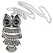 Leegoal Vintage, Retro Owl Pendant and Chain with Antiqued Silver Tone Finish